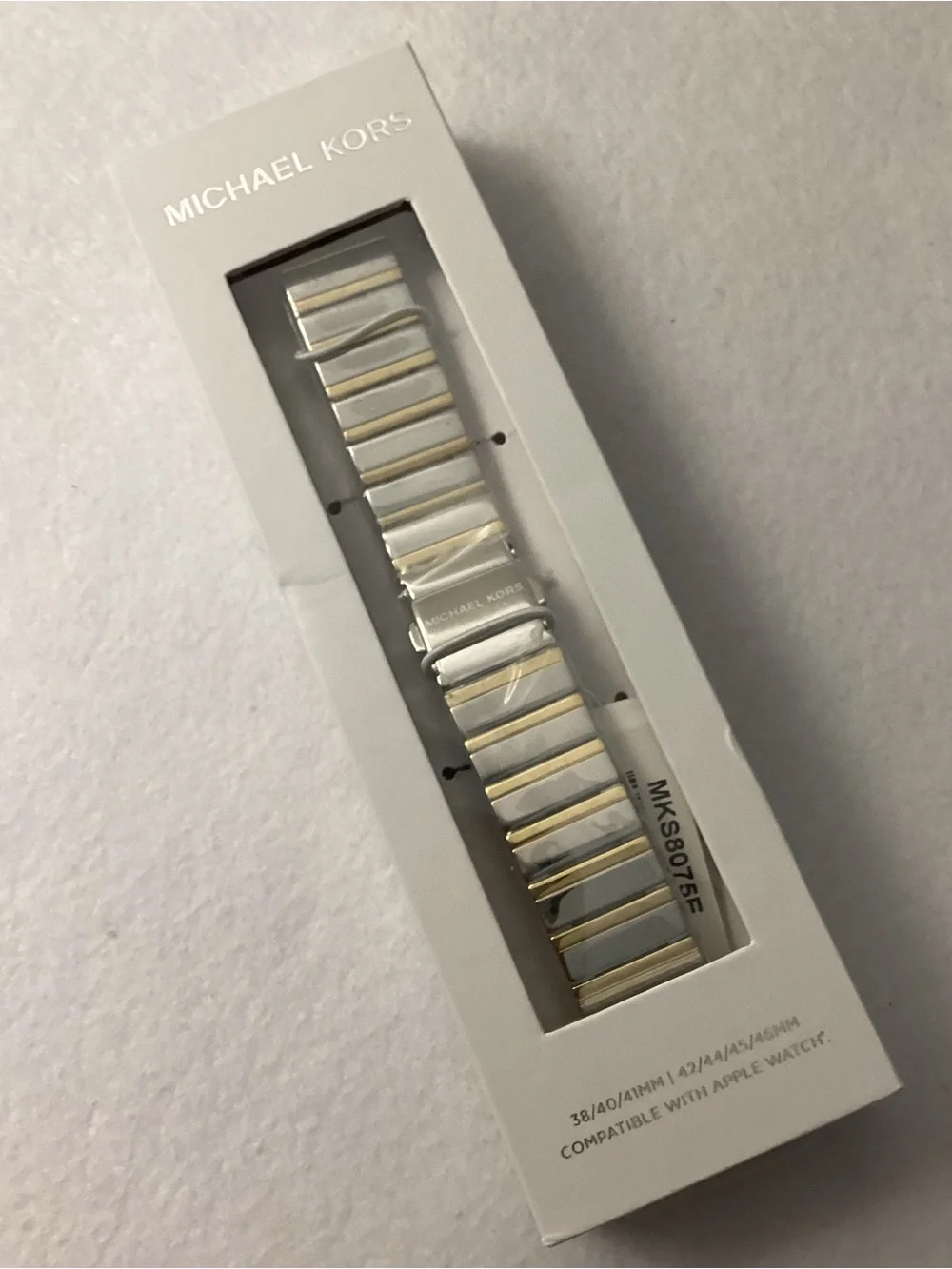Michael Kors Two-Tone Stainless Steel Apple Watch Band 38/40/41mm 42/44/45/46mm